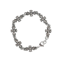 Load image into Gallery viewer, Cross Chrome Bracelet (free shipping)
